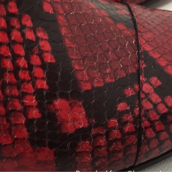 Zadig & Voltaire Lena Wild Boots, Red Snake - Picture 2 of 5